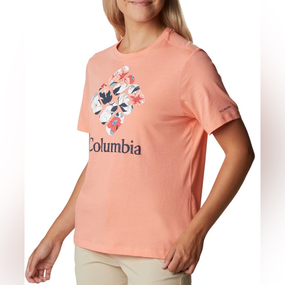 COLUMBIA Women’s Bluebird Day Relaxed Crew Neck T-Shirt Size Medium